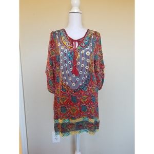 Tolani silk tunic dress